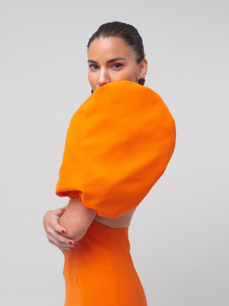 Vestido Rosario Midi - Naranja